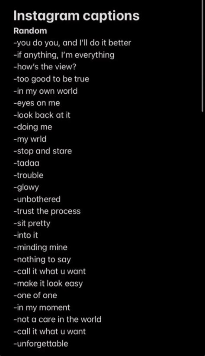 25+ Captions for instagram pictures One word instagram captions