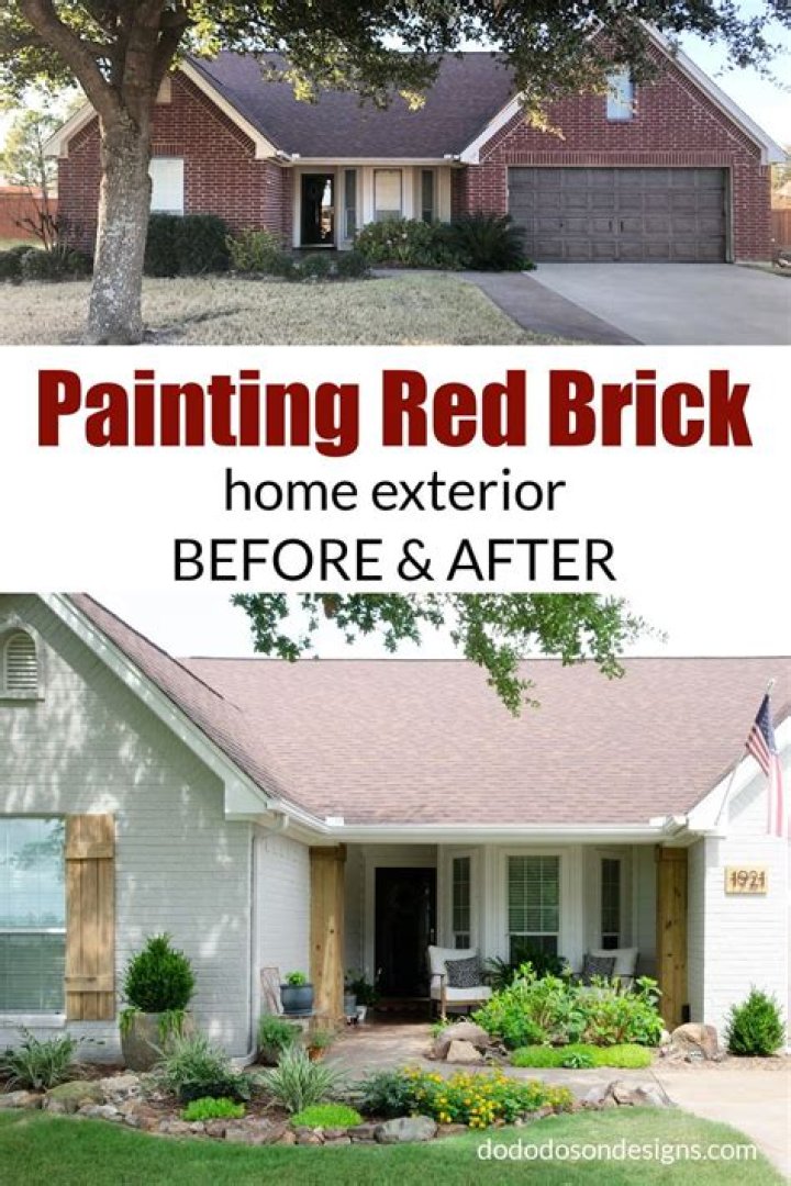 Can you paint red brick?