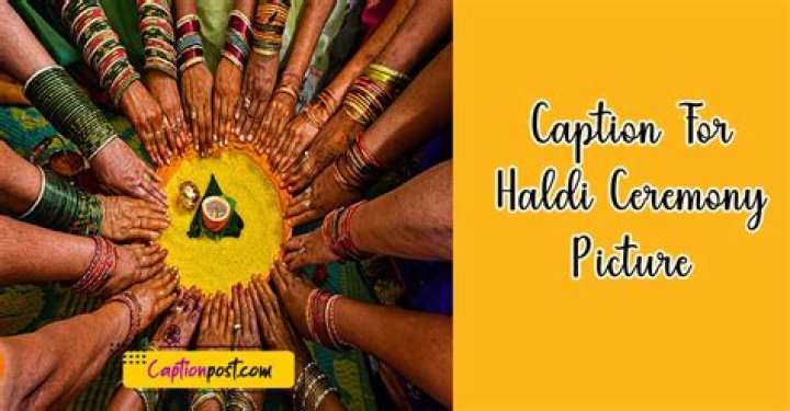 Caption For Haldi Ceremony Picture Captionpost
