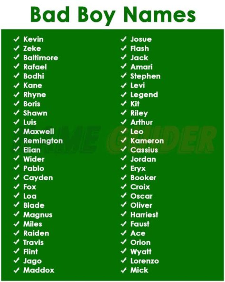 Explore The Allure Of "Bad Boy Style Names"