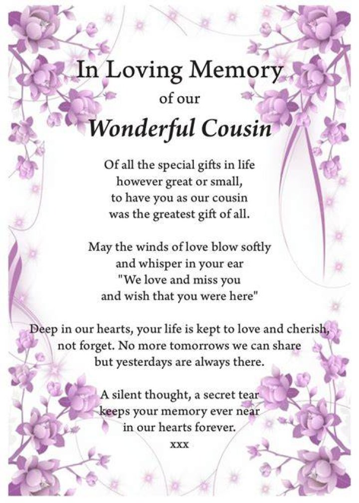 Goodbye cousin Poems