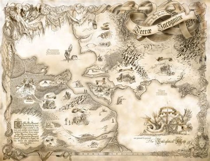 The Fairyland Map 60x80 cm Op.11 Projet d'une carte d'un m&hellip; Flickr