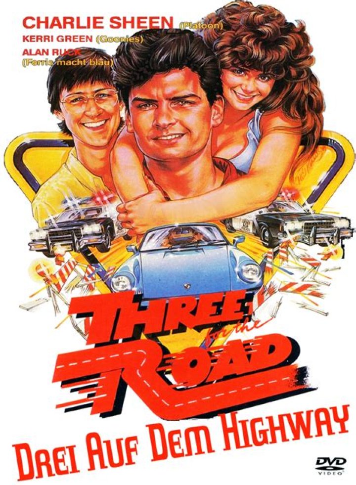 Three for the Road 1987 DVD Charlie Sheen, Kerri Green