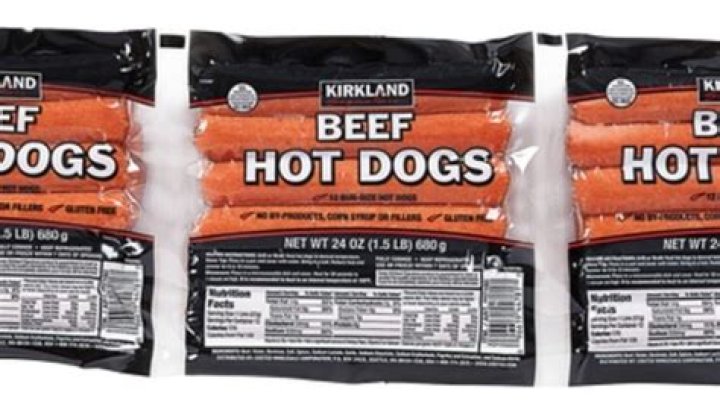 What are Kirkland hot dogs made of?