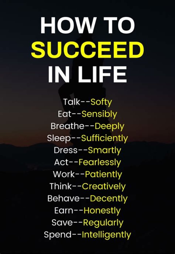Who is success in life?