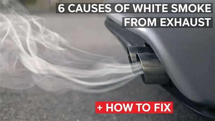 Why do cars throw white smoke?