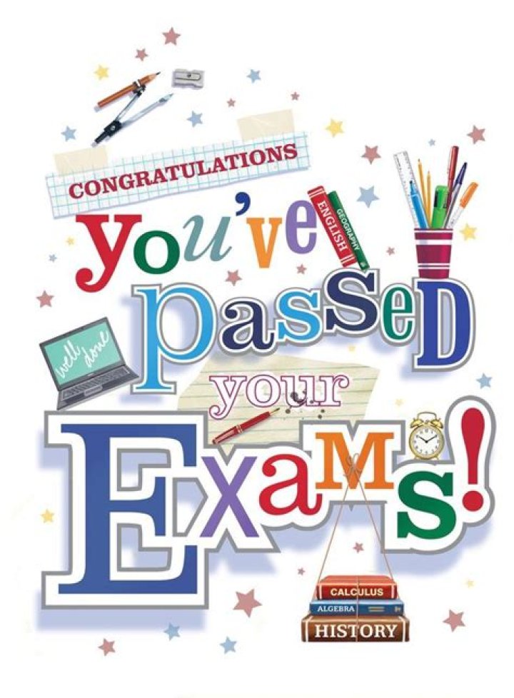 you passed your exams, congratulations card by alexia claire
